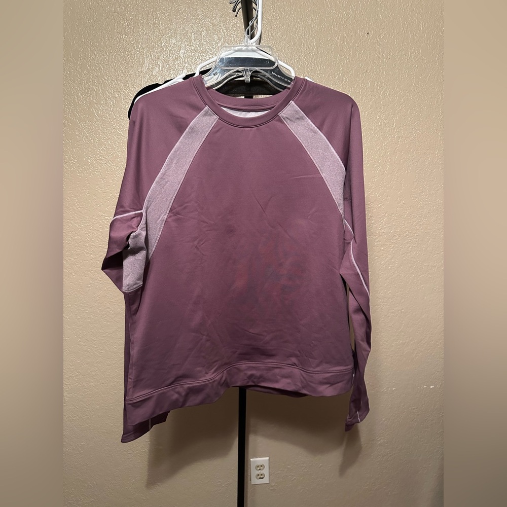 Under Armour Women's Long Sleeve Crew Sweatshirt in Mauve Purple